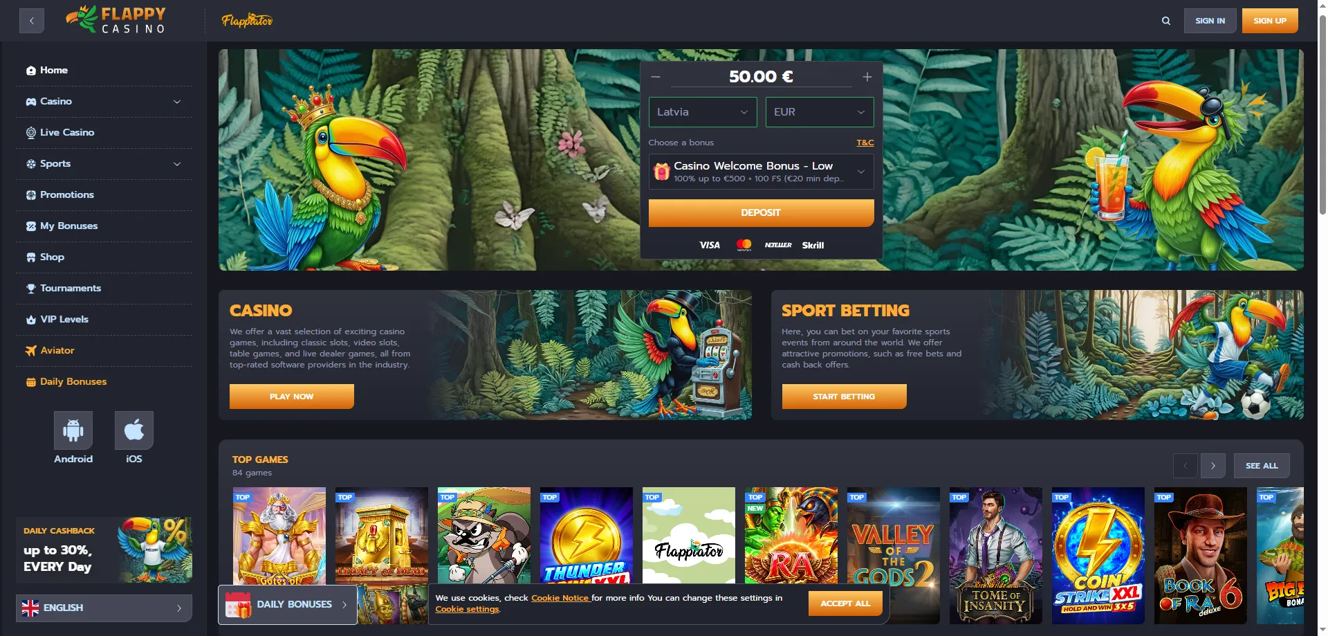 Flappy Casino VIP programma un lojalitātes pārskats 2026. gadā